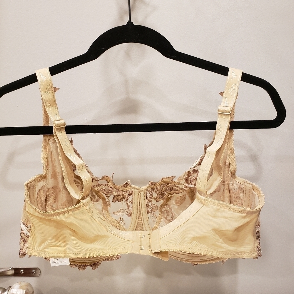 Sz 38F Nude Rigby & Peller London Lace Underwire Bra - Picture 2 of 5